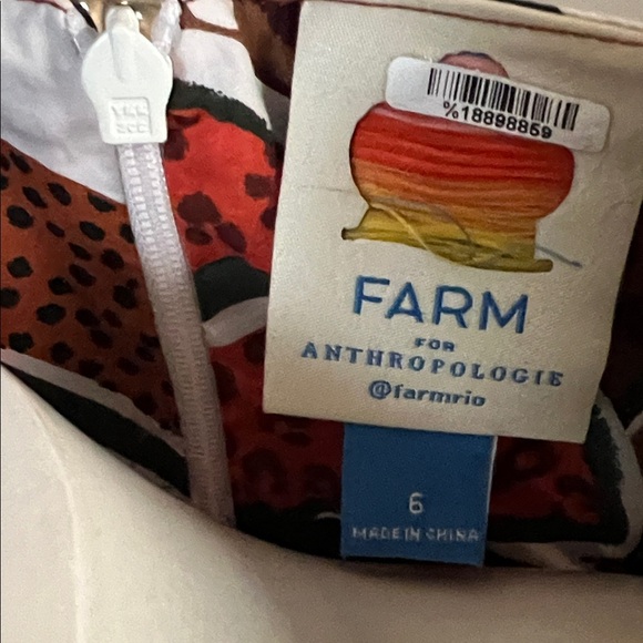 Farm Rio by Anthropologie Women’s Leaf Print Long Sleeve Dress - Picture 4 of 7